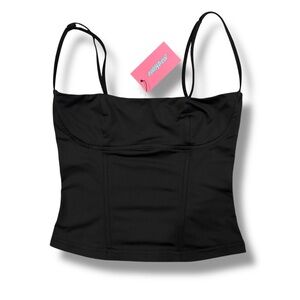 Edikted Juno Spaghetti Strap Corset Top